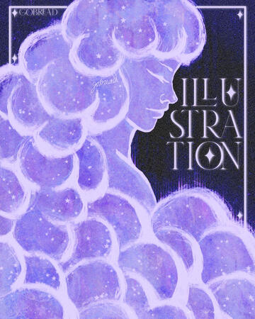 Aesthetic Dreaming Lady Illustration